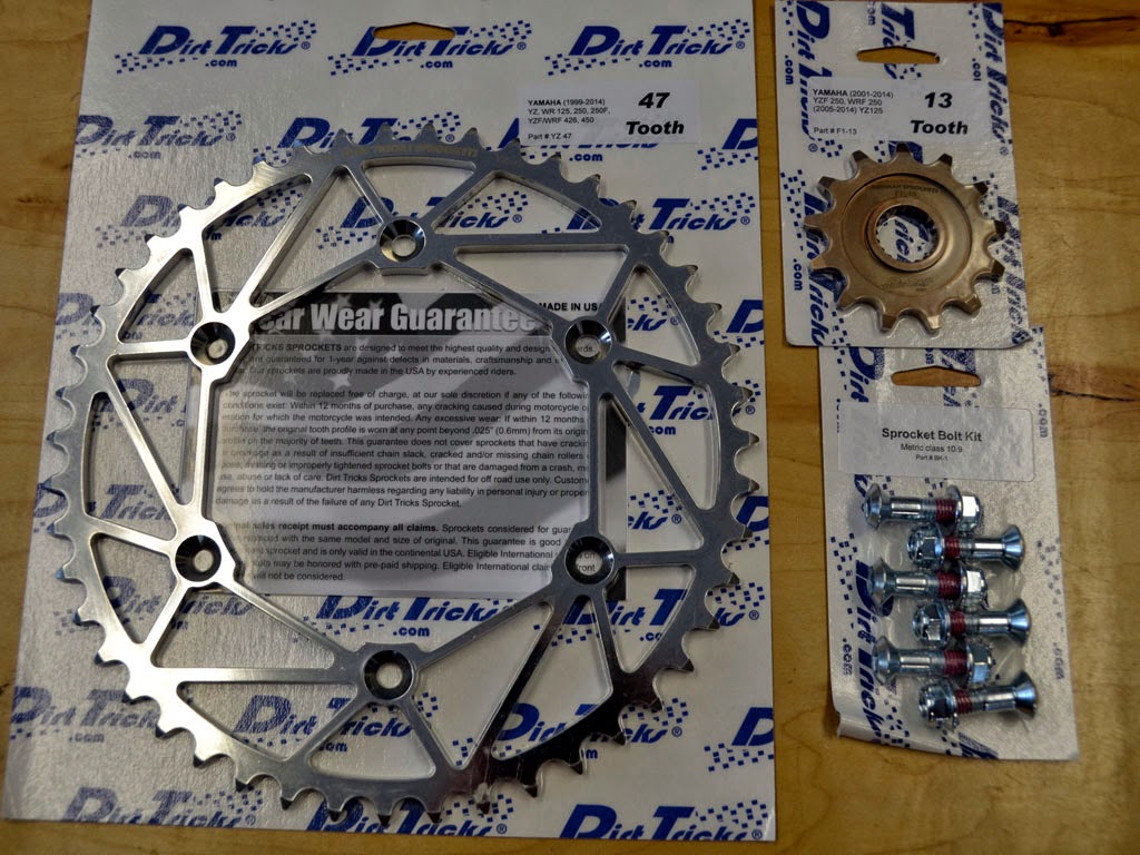 Dualsport Diary Ironman sprockets for WR250R