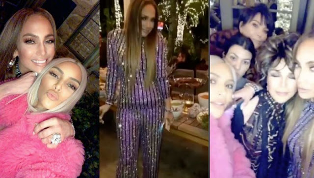 Kim Kardashian y Jennifer López: juntas y de fiesta con sus madres