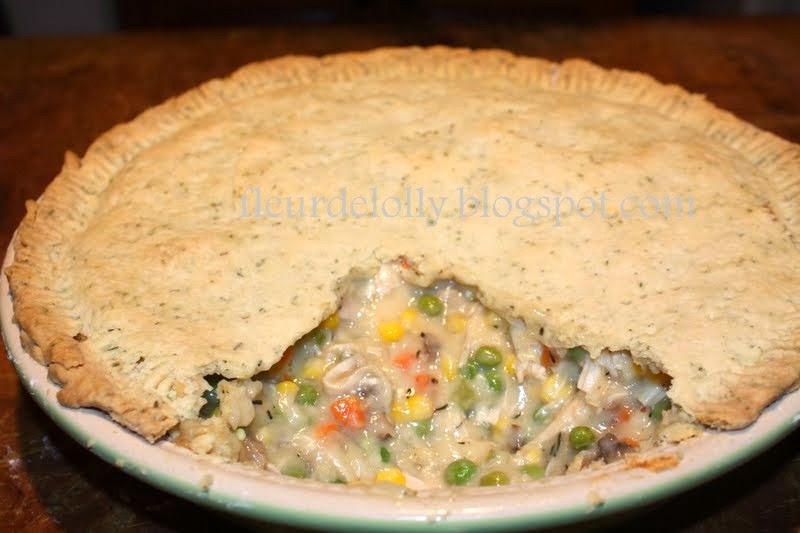 Fleur de Lolly Chicken Pot Pie with Savory Thyme Crust