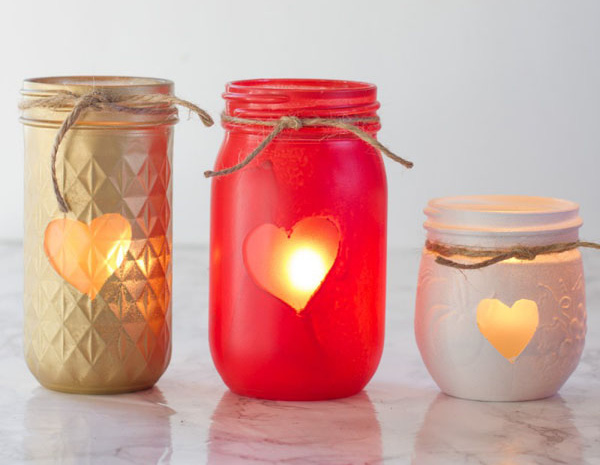 Pila de entrega a domicilio Ambos Cómo hacer velas para San Valentin reciclando frascos de vidrio ~  Solountip.com