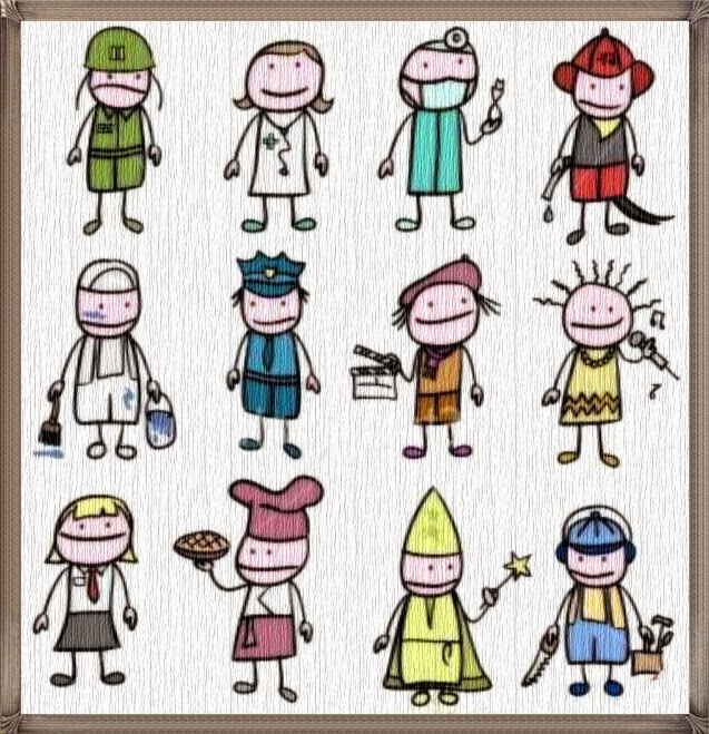 Gambar Mewarnai Profesi Bagian 2 - Anak Cemerlang