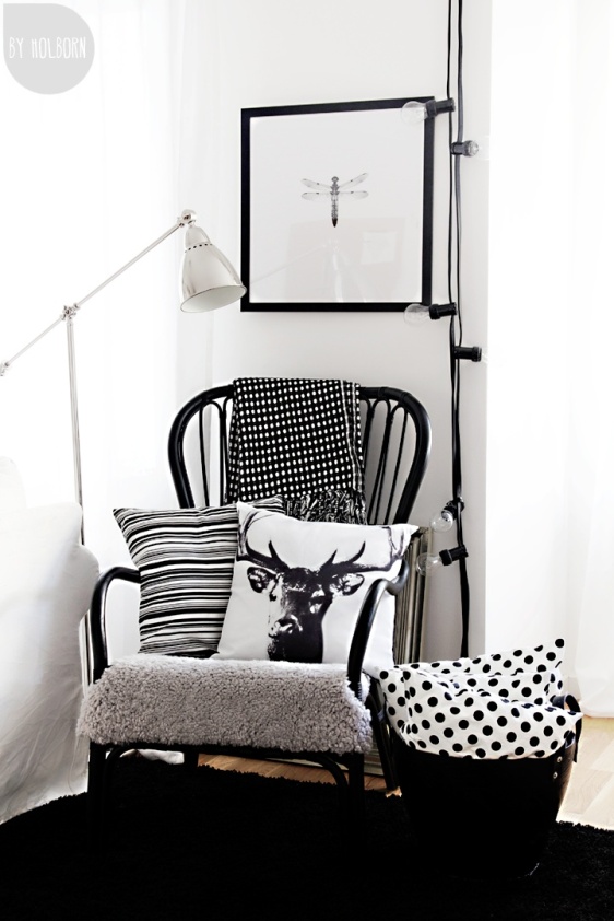 rincón de lectura nórdico escandinavo