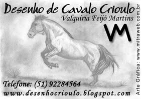 Desenho crioulo: Desenhos de Cavalos Crioulos feitos por Valquiria Feijó  Martins