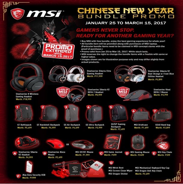 MSI Philippines Chinese New Year Promotion