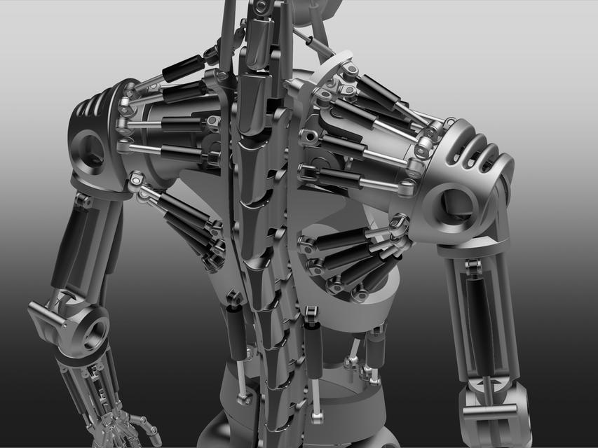 313. Humanoid Robot Skeleton Human robotic Free download 3D models