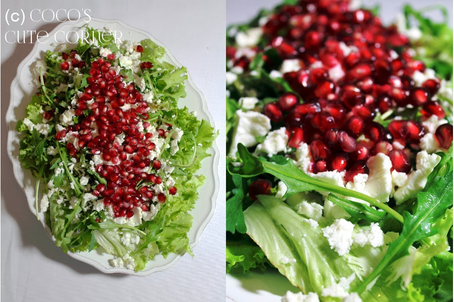 Coco&amp;#39;s Cute Corner: Salat mit Feta und Granatapfel - schneller geht kaum