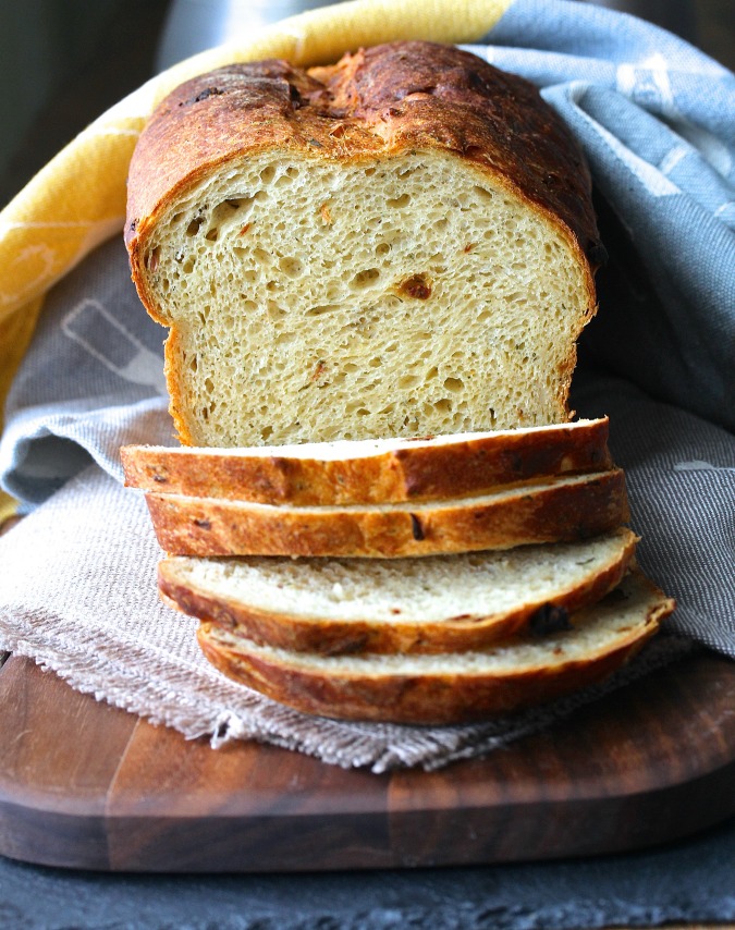 This cottage cheese, dill, and caramelized shallot bread is so moist and flavorful. 