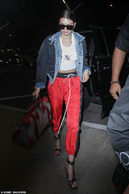 Kendall Jenner Parachute Track Pant