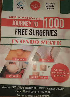 Free surgeries in Ondo state