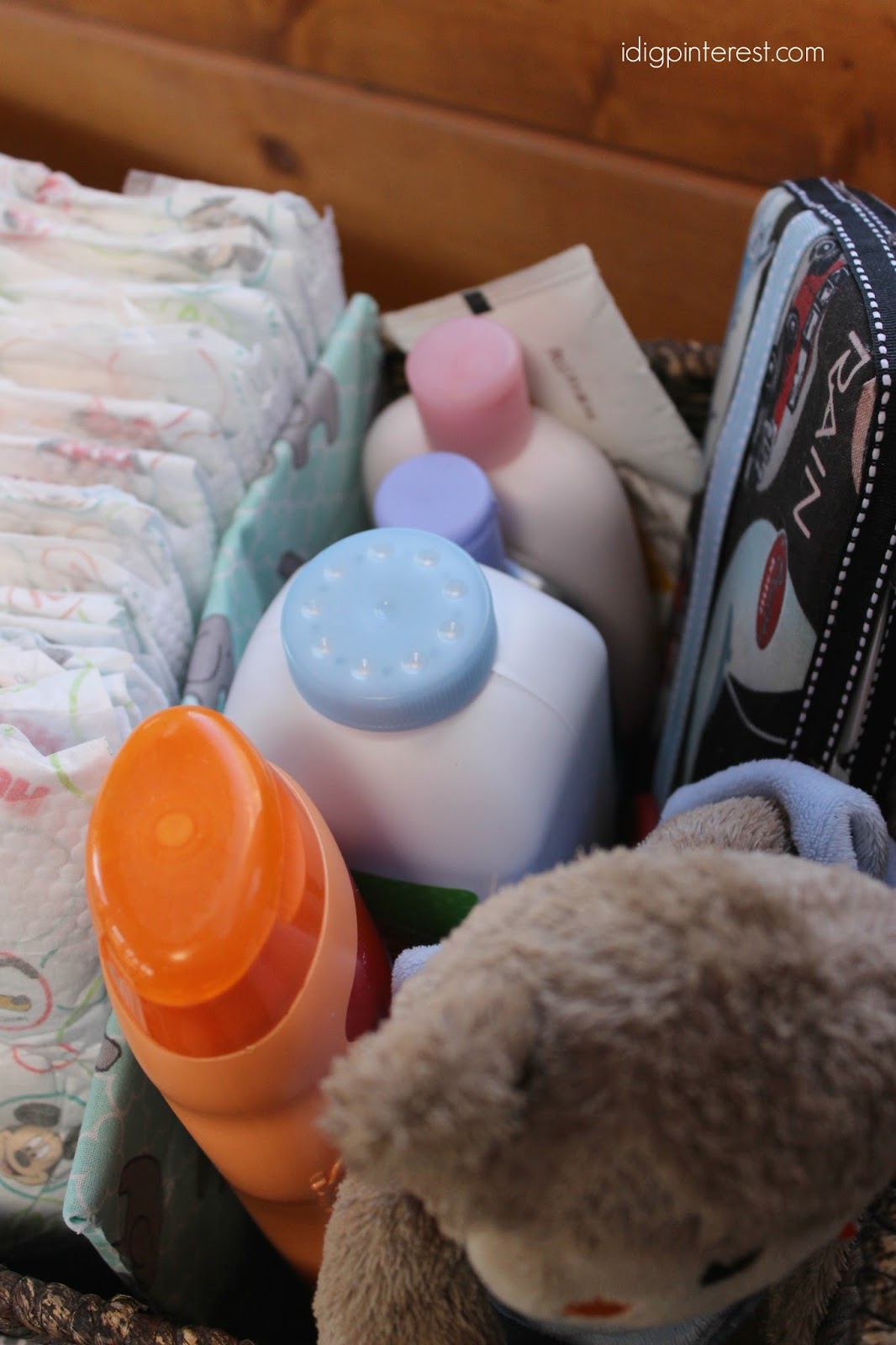 DIY Diaper Changing Caddy I Dig Pinterest