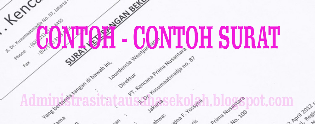 Administrasitatausahacom Unduh Berbagai Contoh Contor