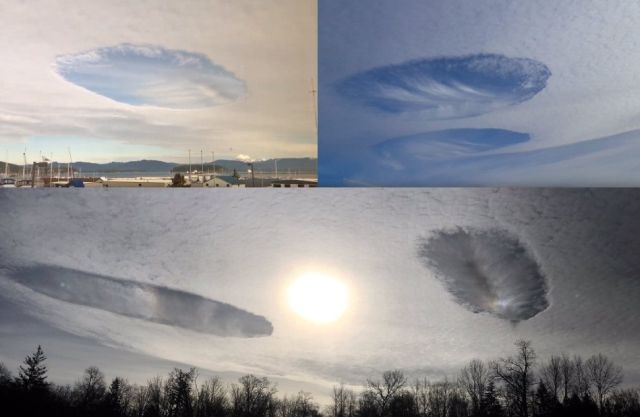Enormi buche "UFO" Washington.
