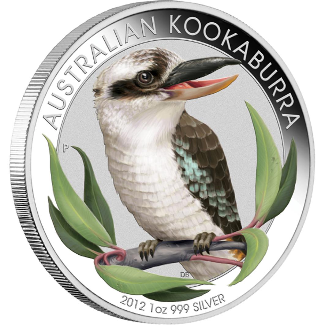 China Coins: Kookaburra Australian Outback 2012 One Ounce Coloured