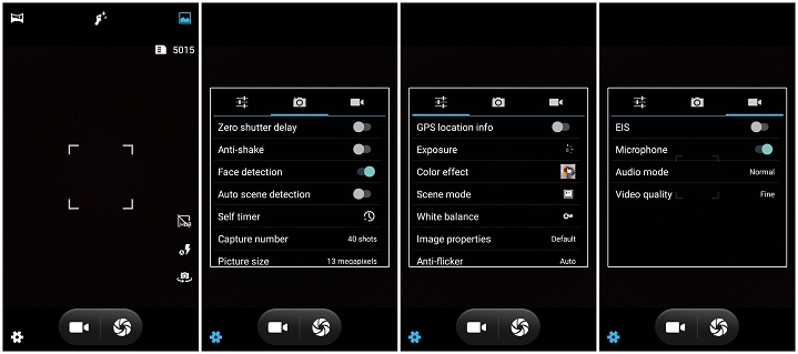  Primo N3 review Camera Settings