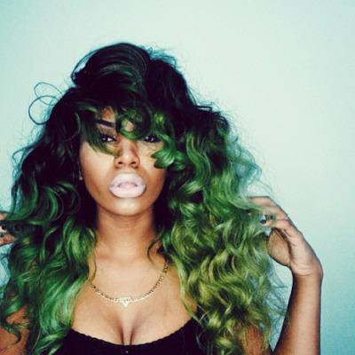 Green Hair Styles That Will Have You Rush off To The Salon ~ Black