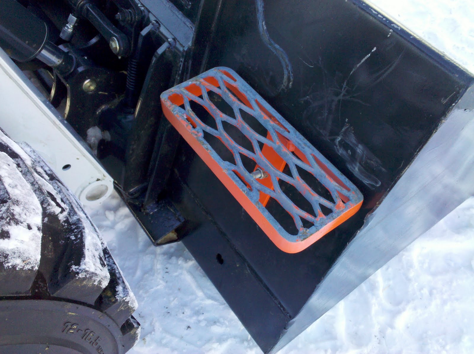 Herbold Metal Werks AgriStep Skid loader bucket steps