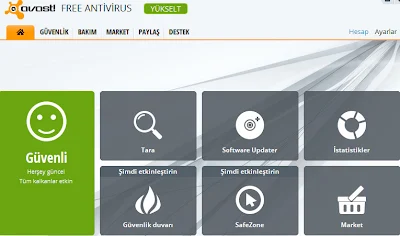Avast 8 ücretsiz proğramı güncellendi
