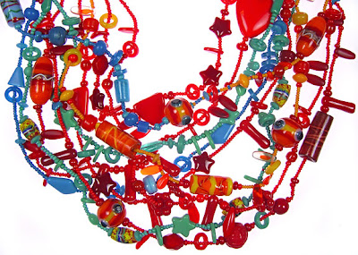 beaded necklace by Robin Atkins, Festive Time