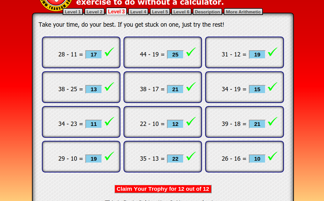 Aung Naing Panmure Bridge School subtracting tidy numbers