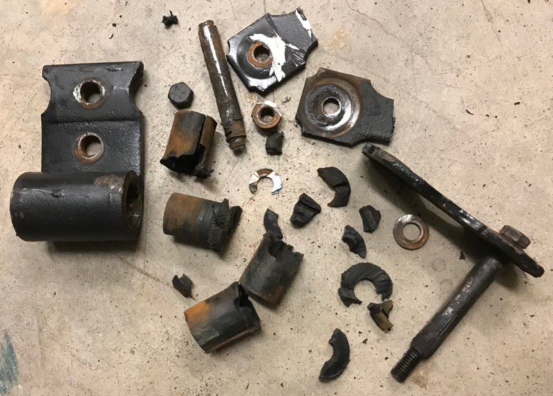 1986 Jeep CJ7 Restoration CJ7 New Rear Shackles and Bushings