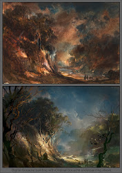 gouache virtual land painting sf workshop october watercolor digital