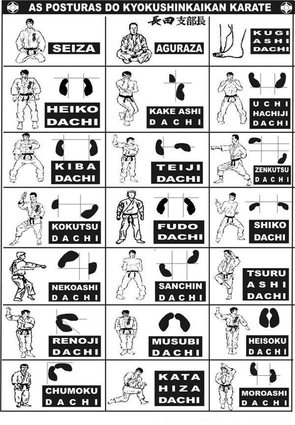 karatê kyokushin POSTURAS DO KARATÊ KYOKUSHN