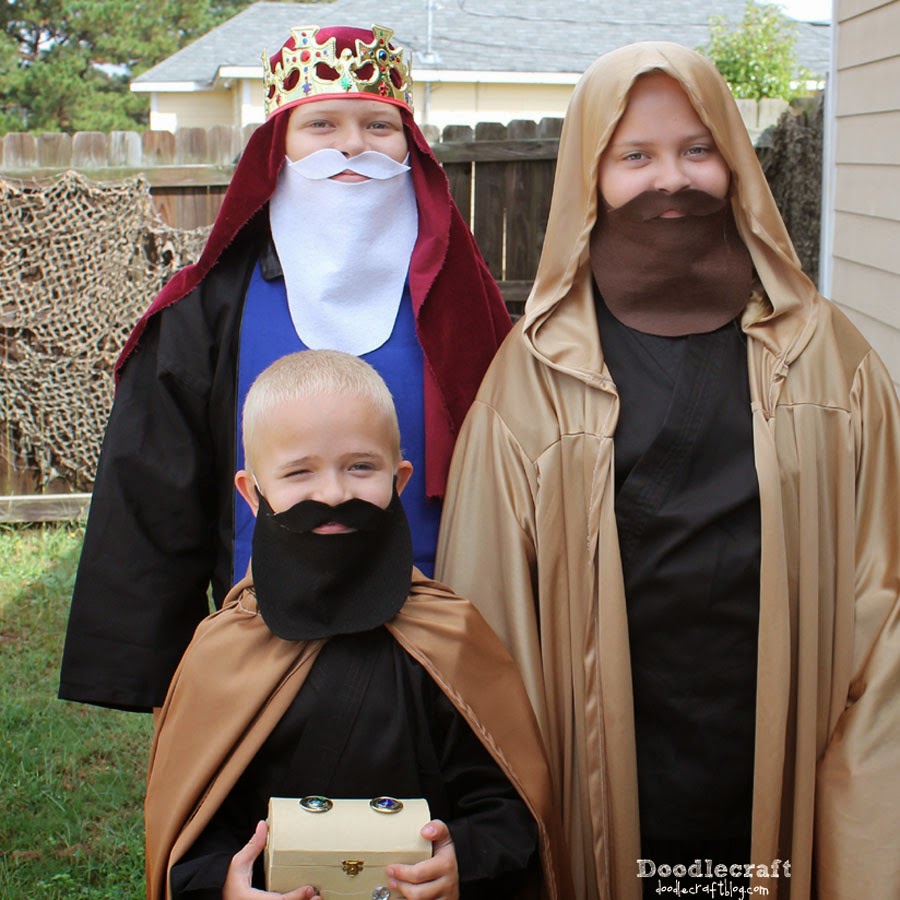 The Nativity 3 Wisemen King Beards!