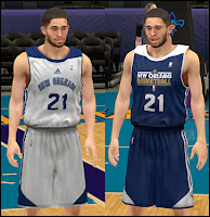 NBA 2K13 New Orleans Pelicans Practice Jersey Mod