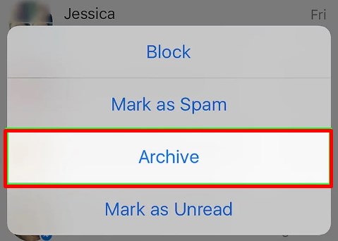 how to see archived messages on iphone messenger