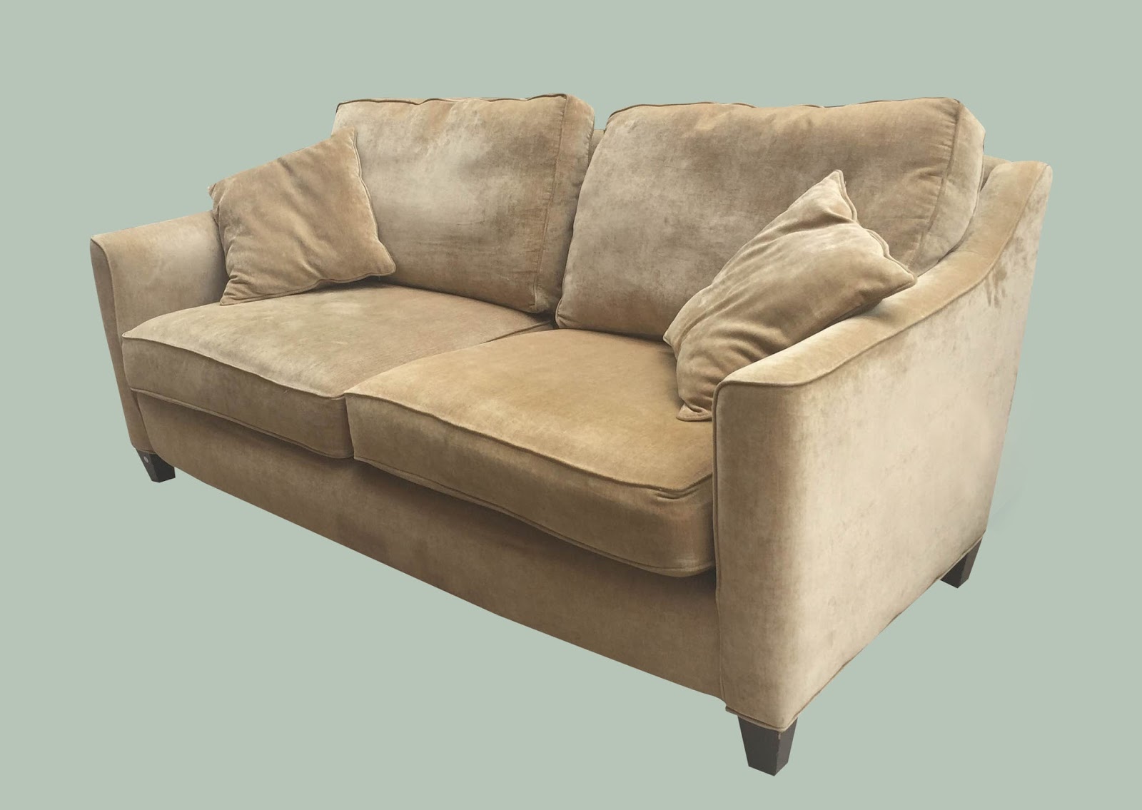 Uhuru Furniture & Collectibles Medium Size Velour Sofa 165 135 SOLD