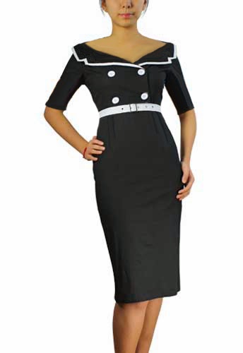 BlueBerry Hill Fashions: Rockabilly Sailor collar Dress Offered in plus ...