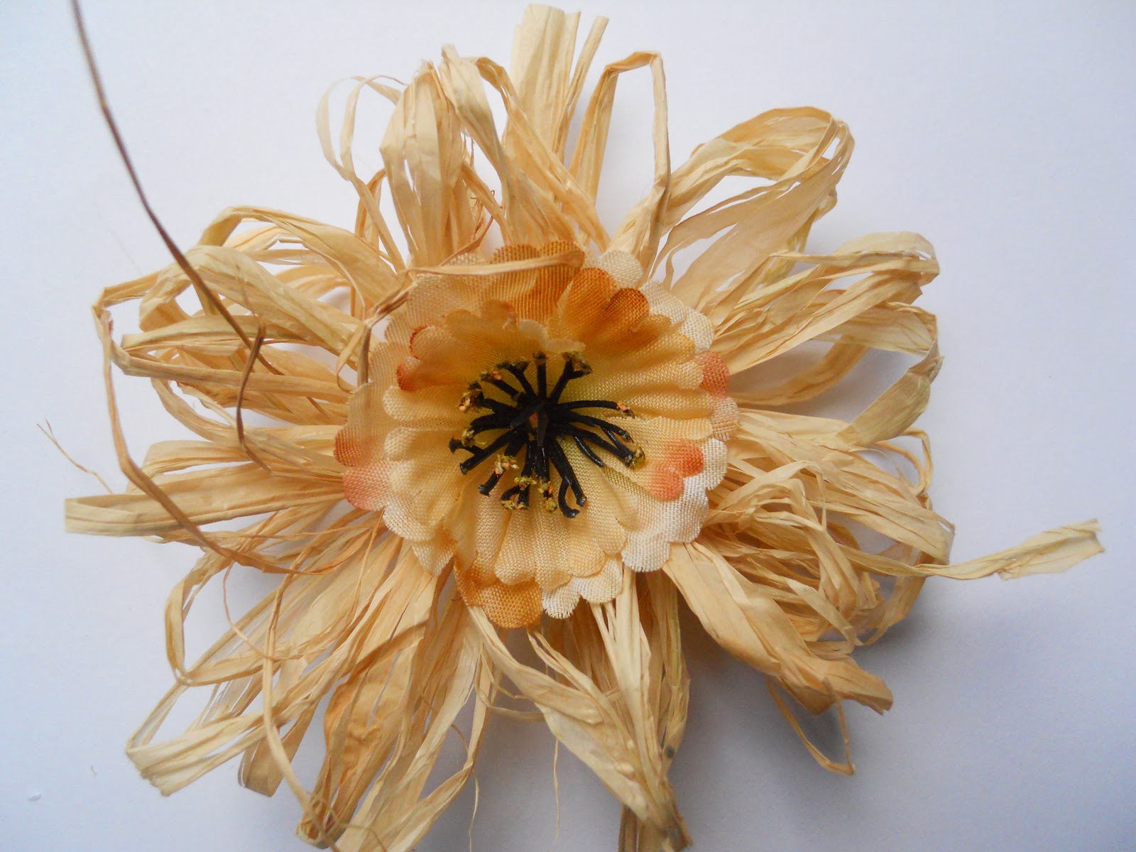 Drea's Scraps of Inspiration Raffia Flower Tutorial