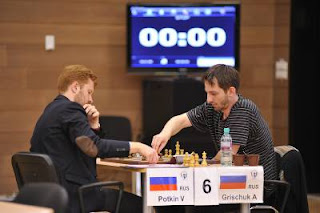 4e Tour retour : Alexander Grischuk (2746) 1-0 Vladimir Potkin (2682) © Site Officiel