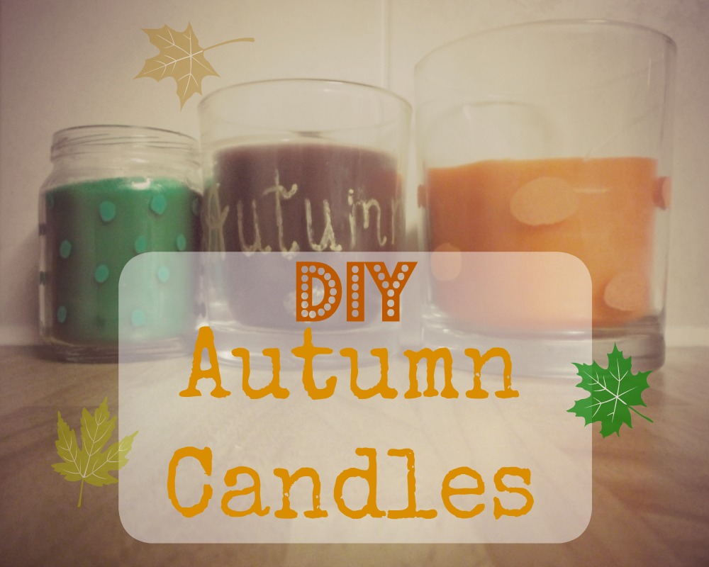 DIY Autumn Candles Whimsical Mumblings