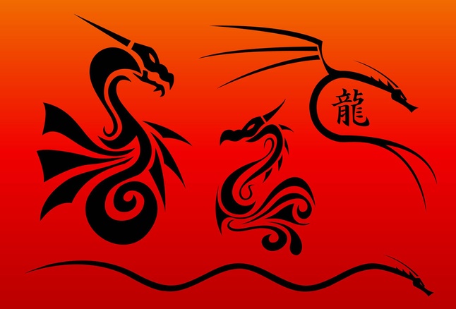 Chinese Dragon Vector Art Graphics