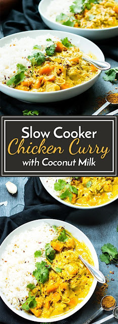 Slow Cooker Chicken Curry with Coconut Milk