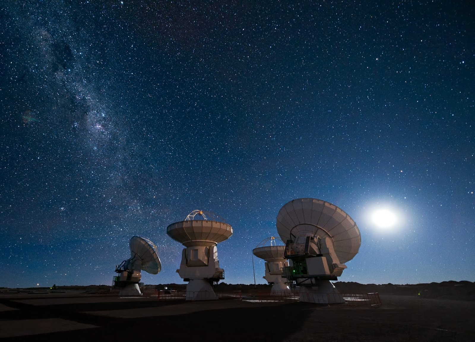 Milky Way Galaxy - ALMA Antennas