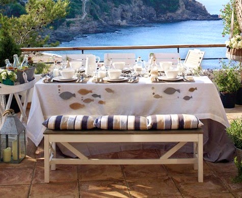 Coastal Summer Table from the Mediterranean Sea