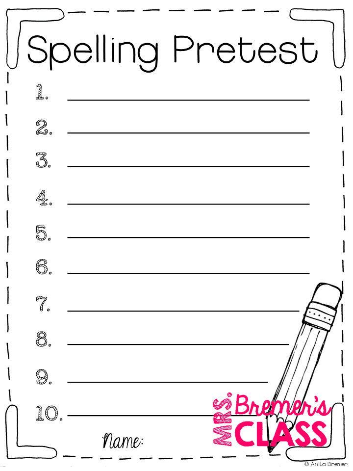 mrs-bremer-s-class-free-spelling-test-templates