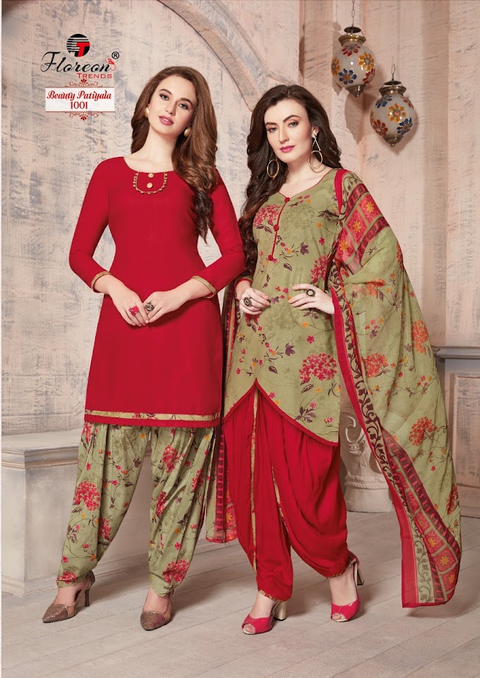 Floreon Beauty Patiyala Punjabi Printed Dress Material
