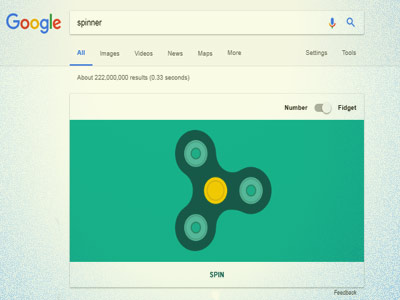 Fidget Spinner di Mesin Pencari Google