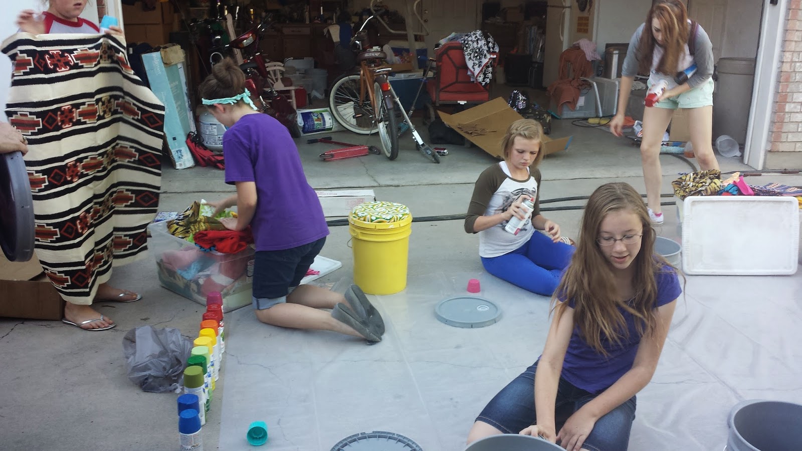 a day in the life of Michelle Buckets, buckets, and more buckets!!