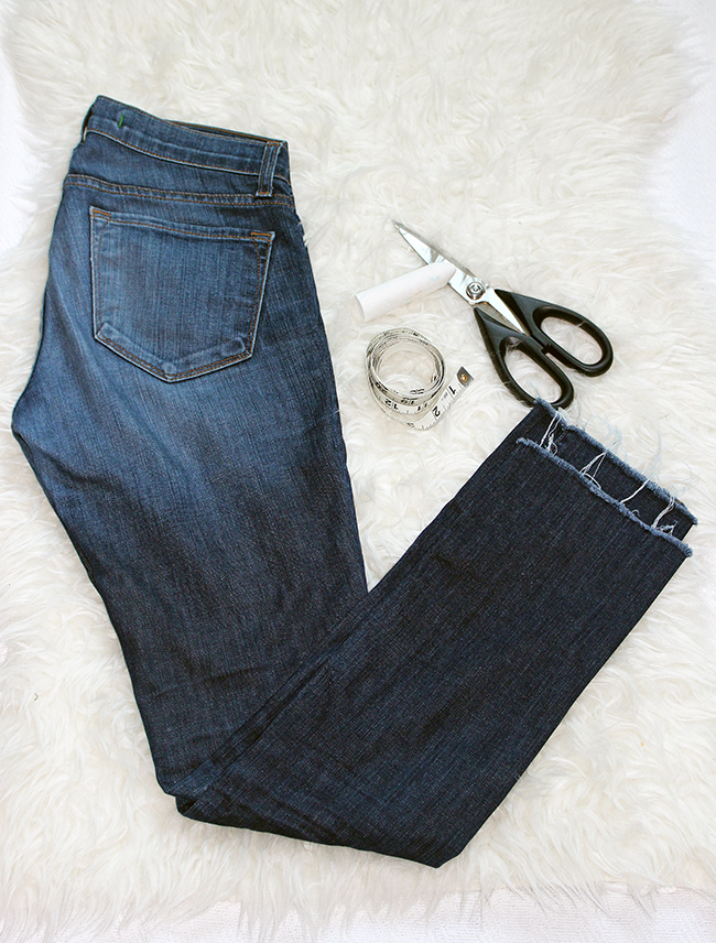 How To DIY Step Hem Jeans + Link Up Threads for Thomas