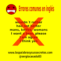 Errores comunes en inglés, aprender inglés, inglés, curso de inglés, gramática inglés, vocabulario inglés