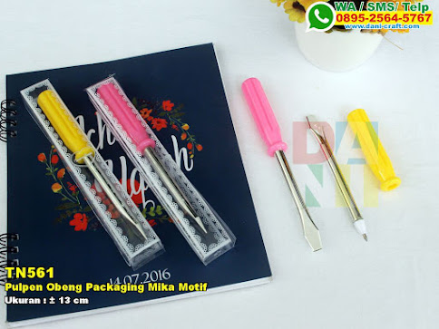 Pulpen Obeng Packaging Mika Motif