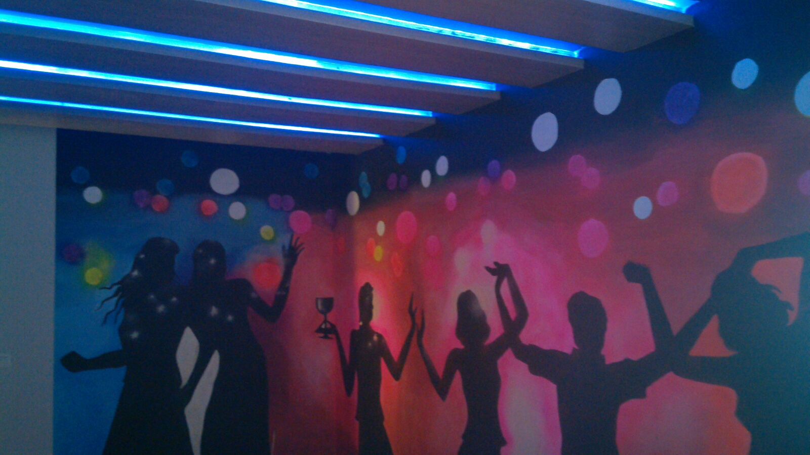 Contoh Lukisan Siluet yang dihasilkan dalam fotografi Mural 3D Indonesia