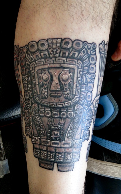 imagen de un tatuaje maya