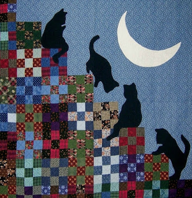 Quilt Enthusiasm: No cost habit working day: Cat and Puppy quilts! picture regarding Free Printable Cat Quilt Patterns titled Quilt Commitment: No cost habit working day: Cat and Pet quilts!