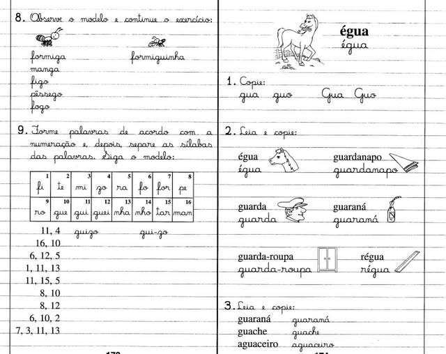 Atividades com as sílabas GUE GUI Livro do Futuro 1ª Série. Aprender e Brincar Atividades com as sílabas GUE GUI Livro do Futuro 1ª Série. Aprender e Brincar