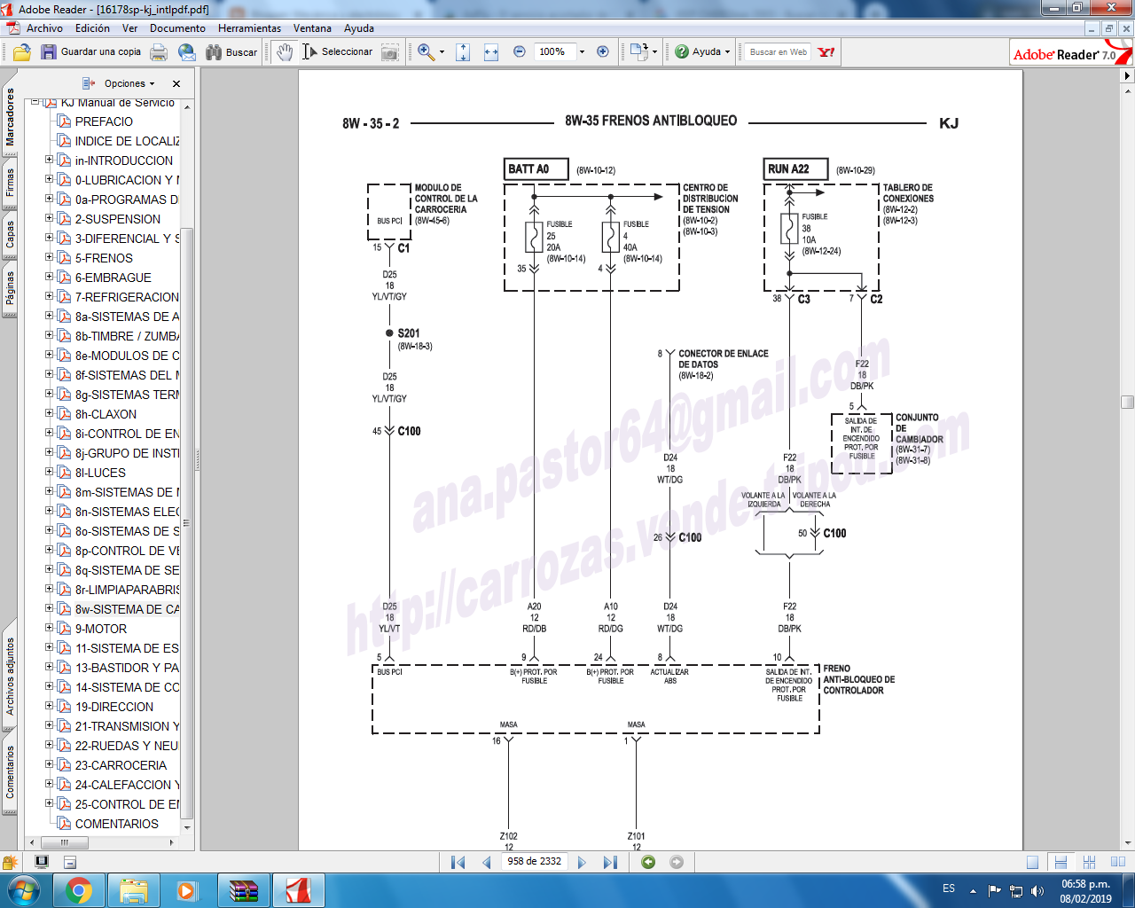 Mecánica y electrónica: MANUAL DE JEEP LIBERTY 2003